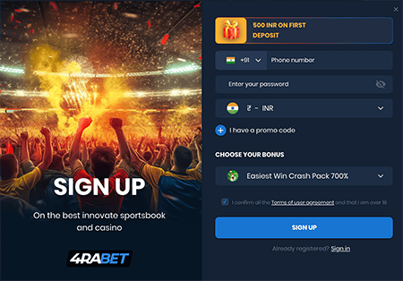 4rabet login